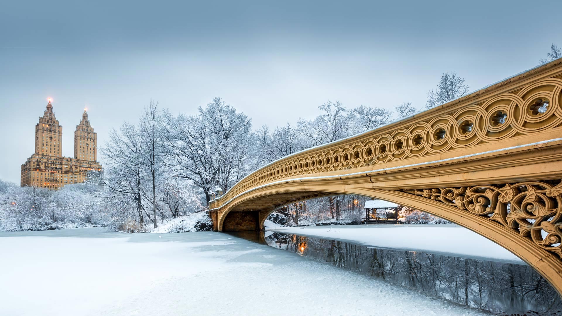 Bow Bridge in Central Park, New York City