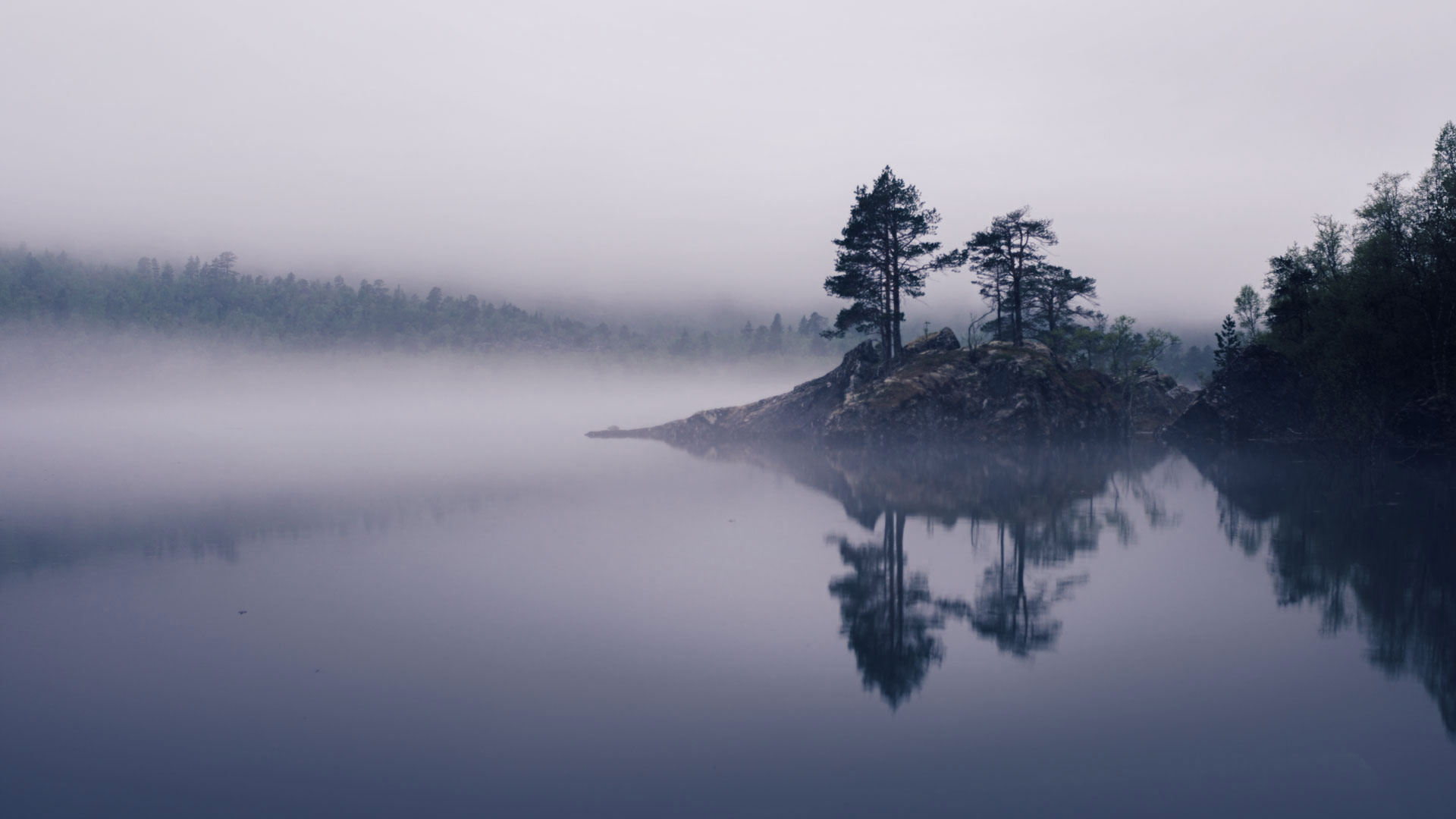 Innerdalsvatna Lake, near the village of Ålvundeidet, Norway