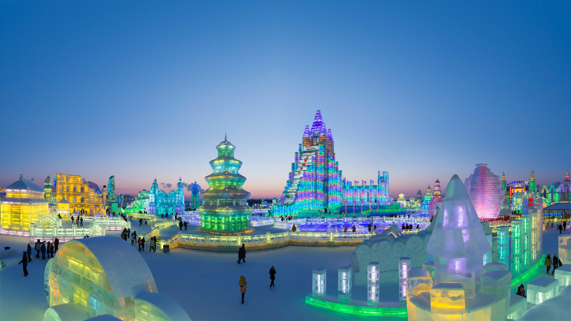 The Harbin Ice and Snow Sculpture Festival in China