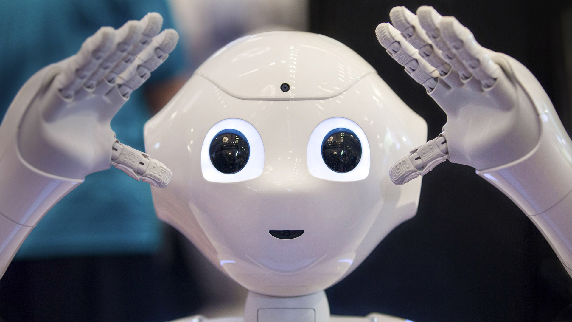 Pepper, SoftBank Robotics' humanoid robot, on display in Tokyo