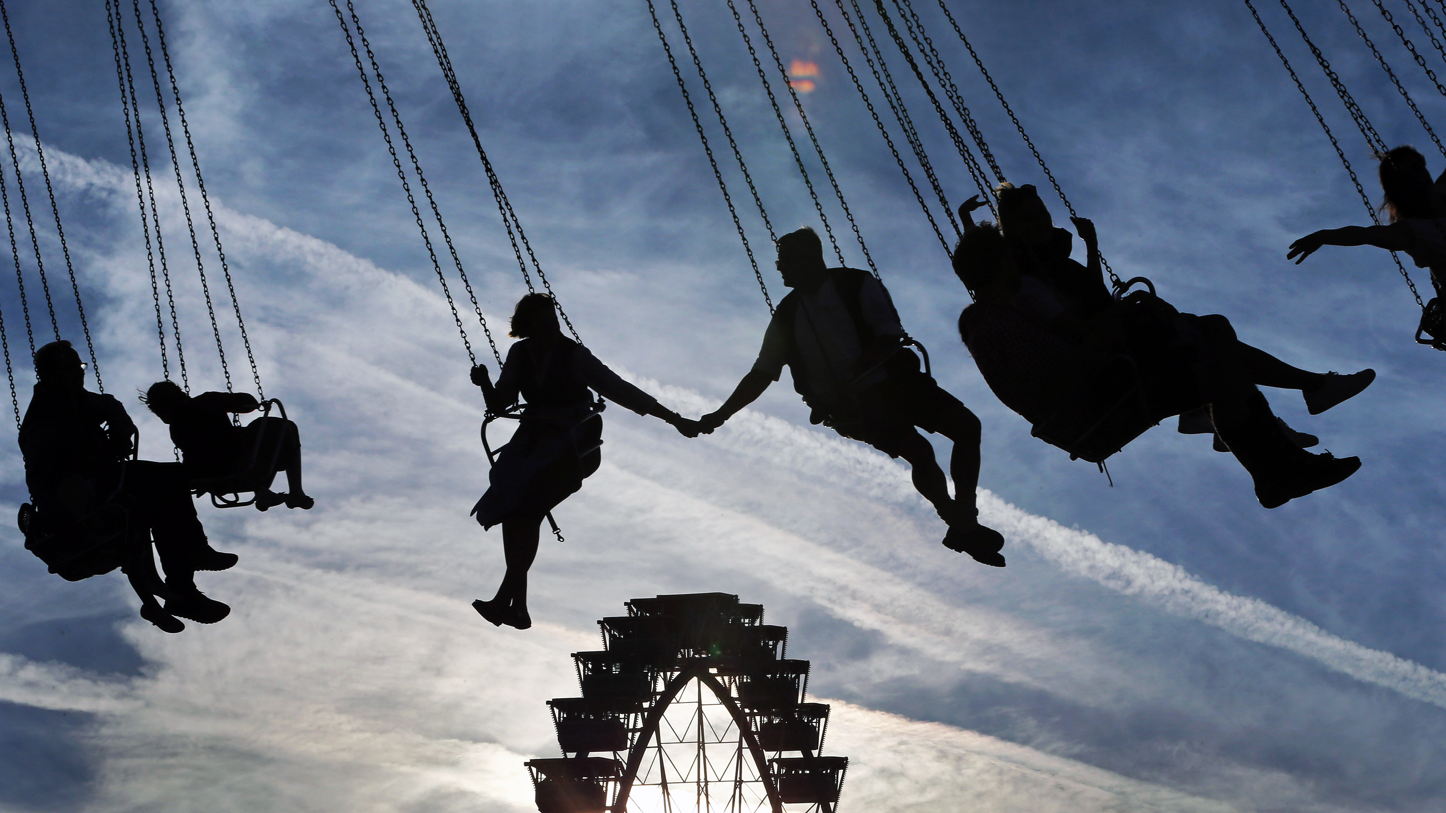 Oktoberfest visitors in Munich, Germany