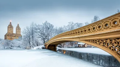 Bow Bridge in Central Park, New York City