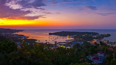 View of Port Antonio in honor of Jamaica Independence Day