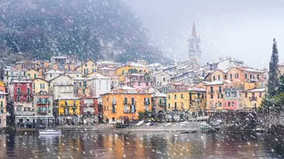 Varenna, Italy, on the shore of Lake Como