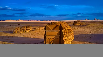 Nabataean tomb in Mada'in Saleh (aka Hegra), Saudi Arabia
