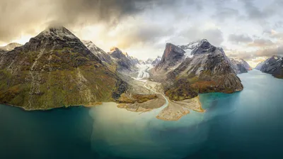 Prince Christian Sound in southern Greenland