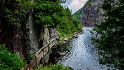雪崩湖步道，阿迪朗达克高峰区，纽约州，美国